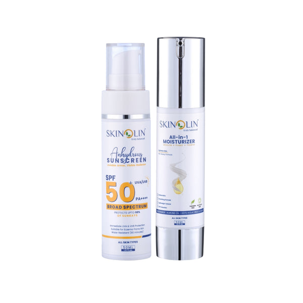 Hydra-locking duo with SPF 50++++